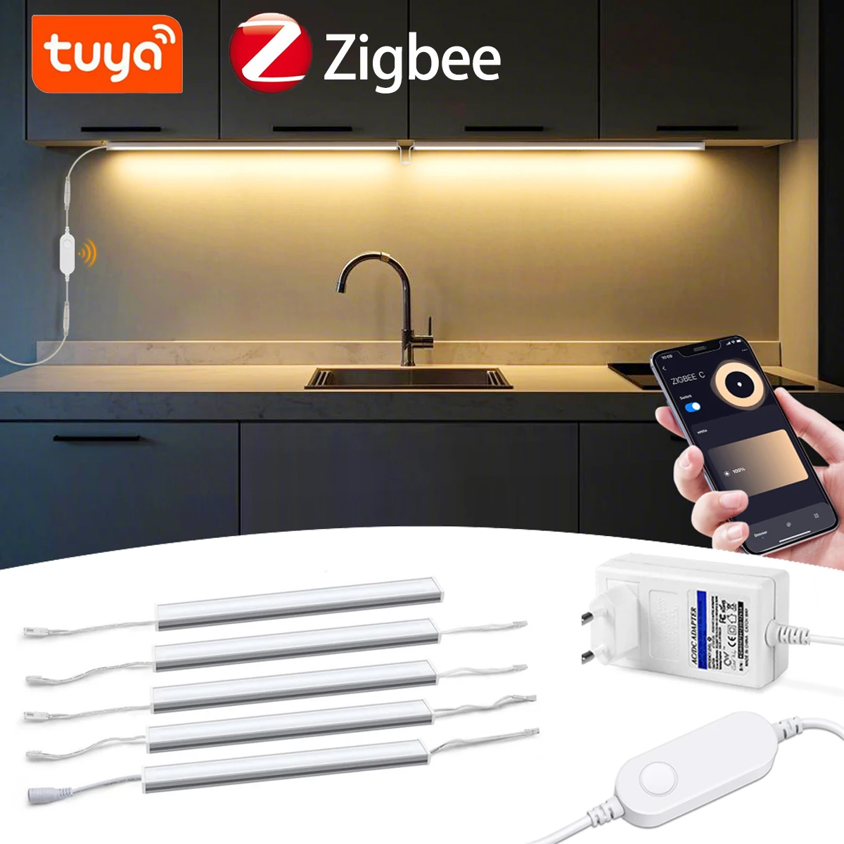 Smart Zigbee LED Lamp Under Ca - Home Bar And Cabinet บทวิจารณ์และราคา