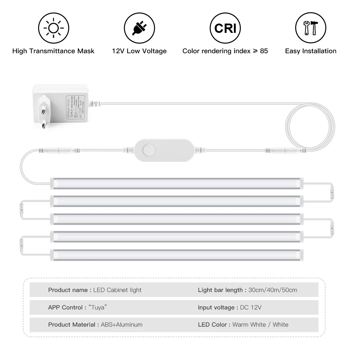 Smart Zigbee LED Lamp Under Ca - Home Bar And Cabinet บทวิจารณ์และราคา