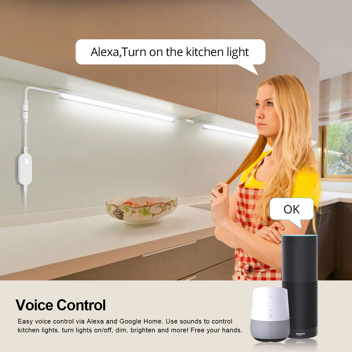 Smart Zigbee LED Lamp Under Ca - Home Bar And Cabinet บทวิจารณ์และราคา