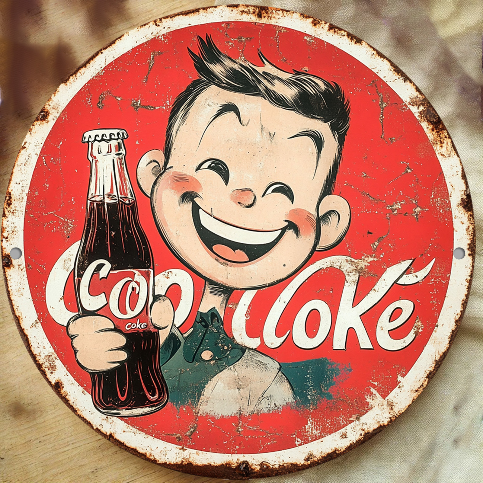 Vintage-Style Cola Advertiseme - Home Bar Cafe บทวิจารณ์และราคา
