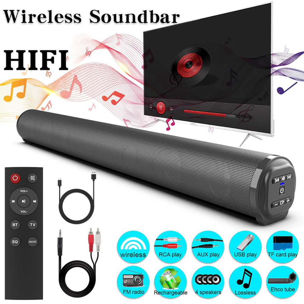 Sound Bar TV Sound System Blue - Home Bar And Theater บทวิจารณ์และราคา