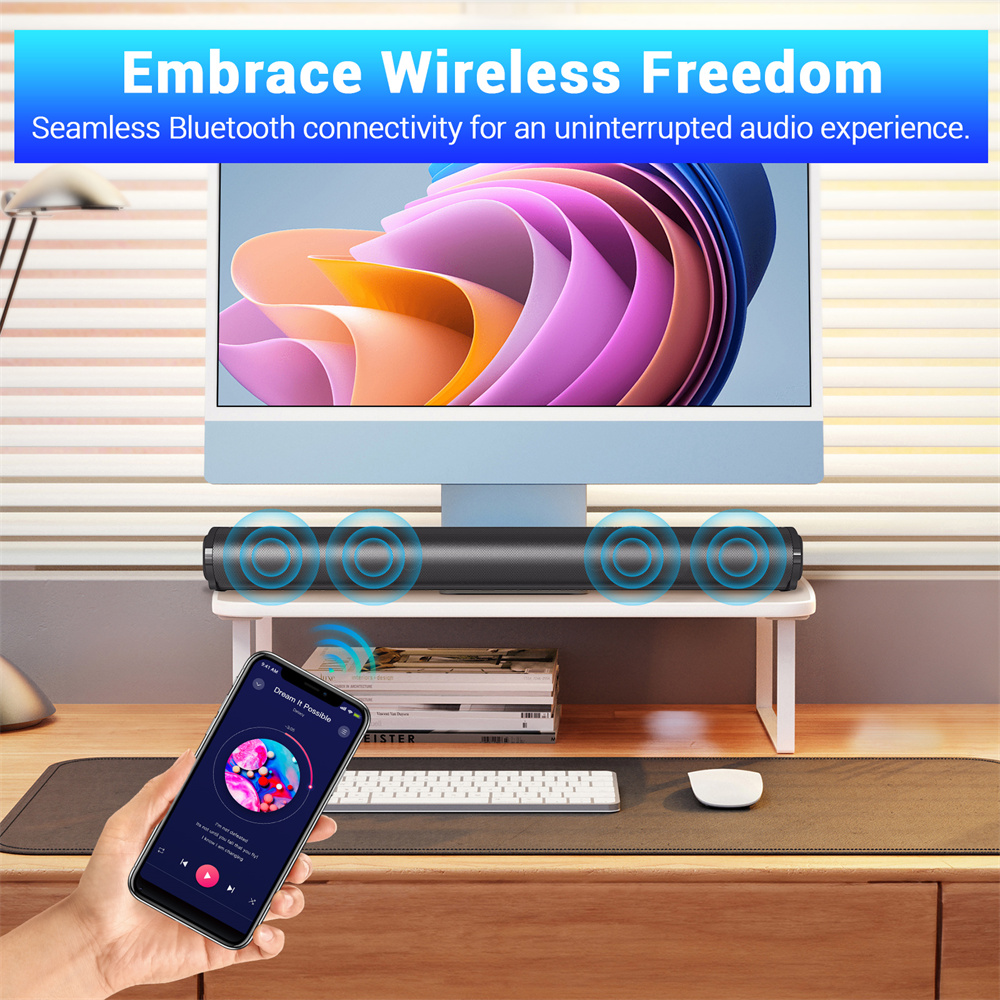 Sound Bar TV Sound System Blue - Home Bar And Theater บทวิจารณ์และราคา