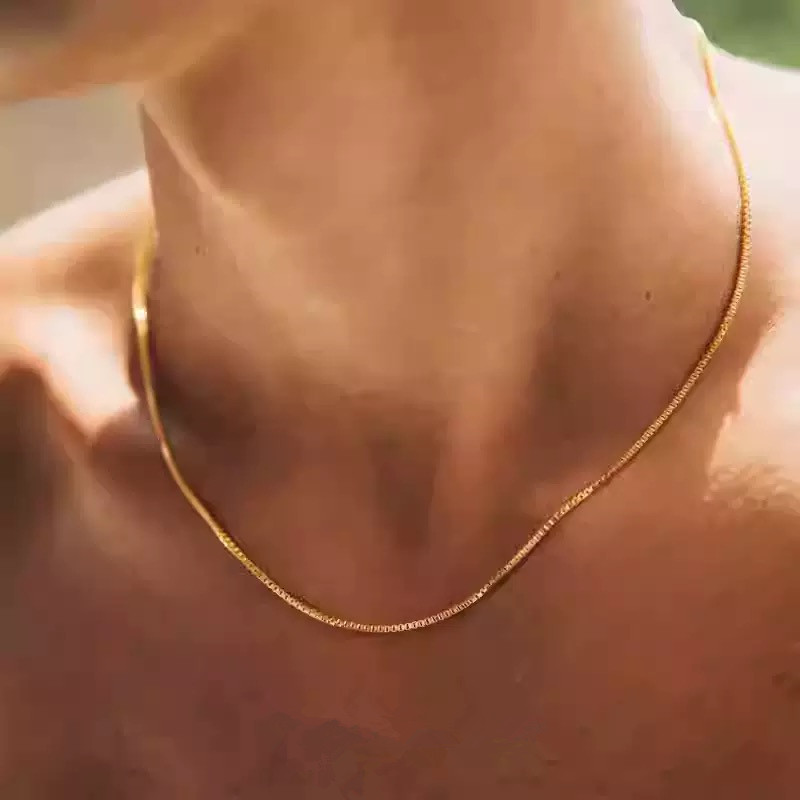 925 Sterling Silver Necklace G - Bar Cart Gold บทวิจารณ์และราคา