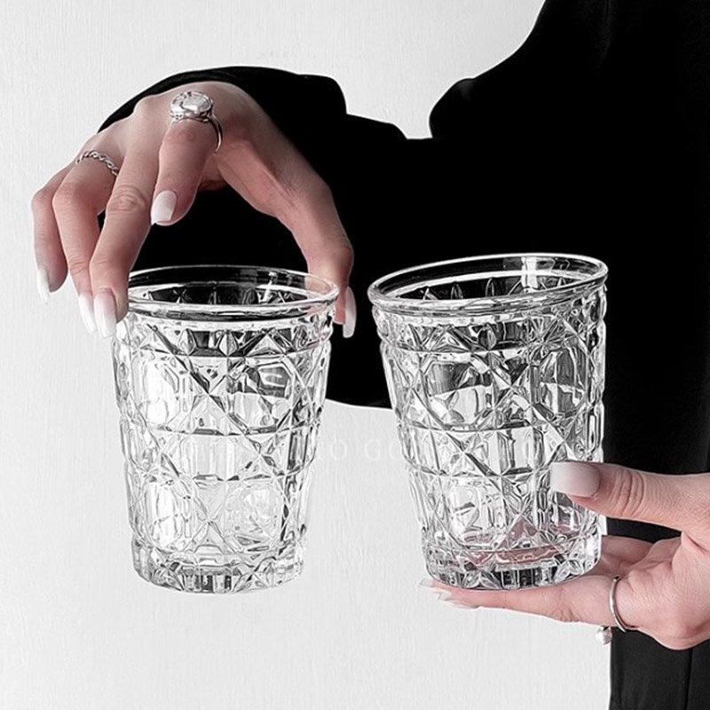 2pcs 310ml Vintage Diamond Pat - Old Fashioned Glass บทวิจารณ์และราคา