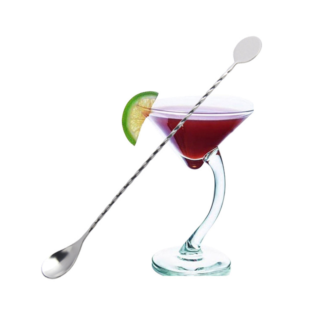 2Pcs Stainless Steel Cocktail  - Bar Spoon Twisted บทวิจารณ์และราคา