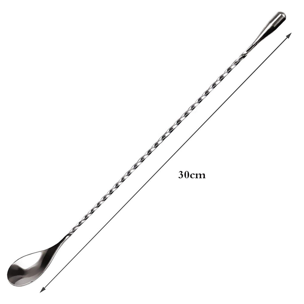 2Pcs Long Stainless Steel Cock - Bar Spoon Twisted บทวิจารณ์และราคา
