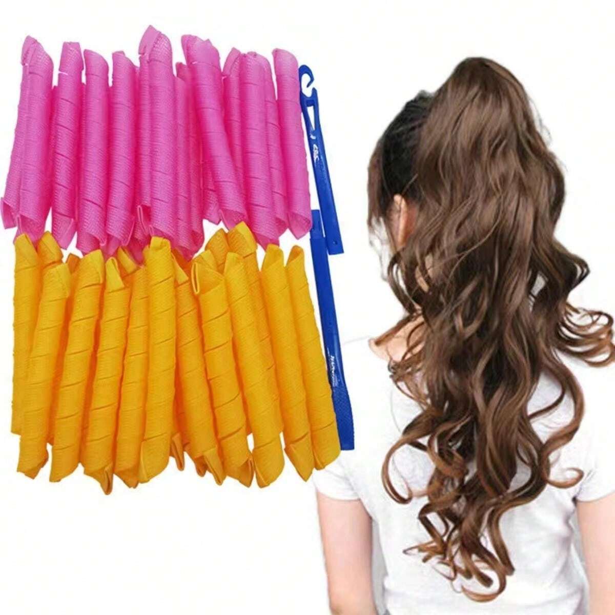 20Pcs Heatless Hair Curlers No - Home Barber บทวิจารณ์และราคา