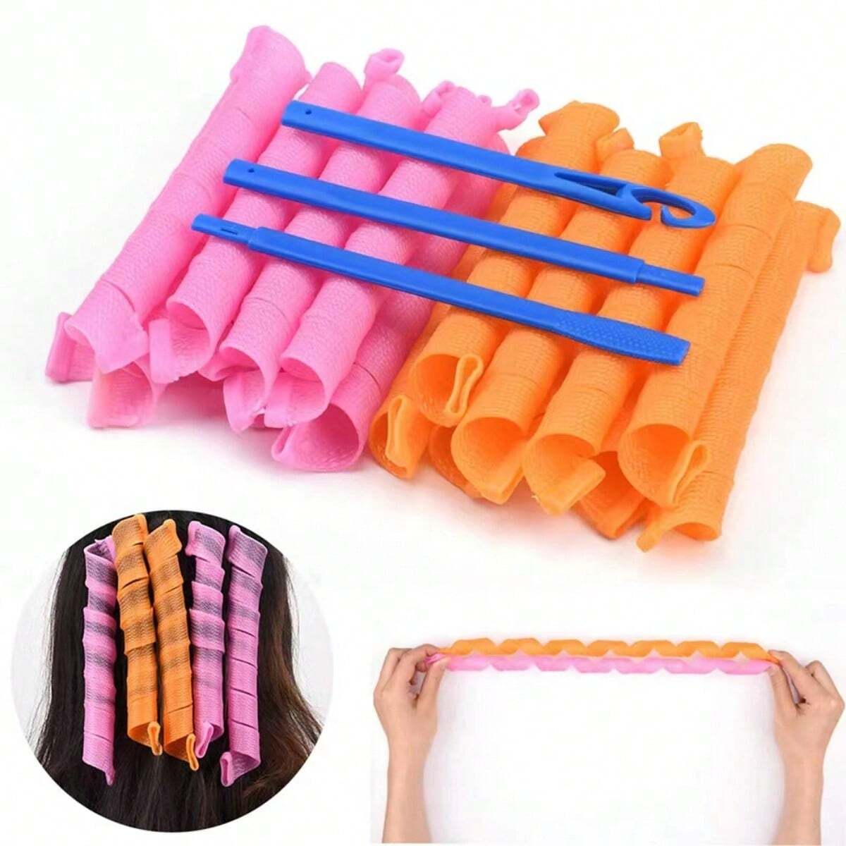 20Pcs Heatless Hair Curlers No - Home Barber บทวิจารณ์และราคา