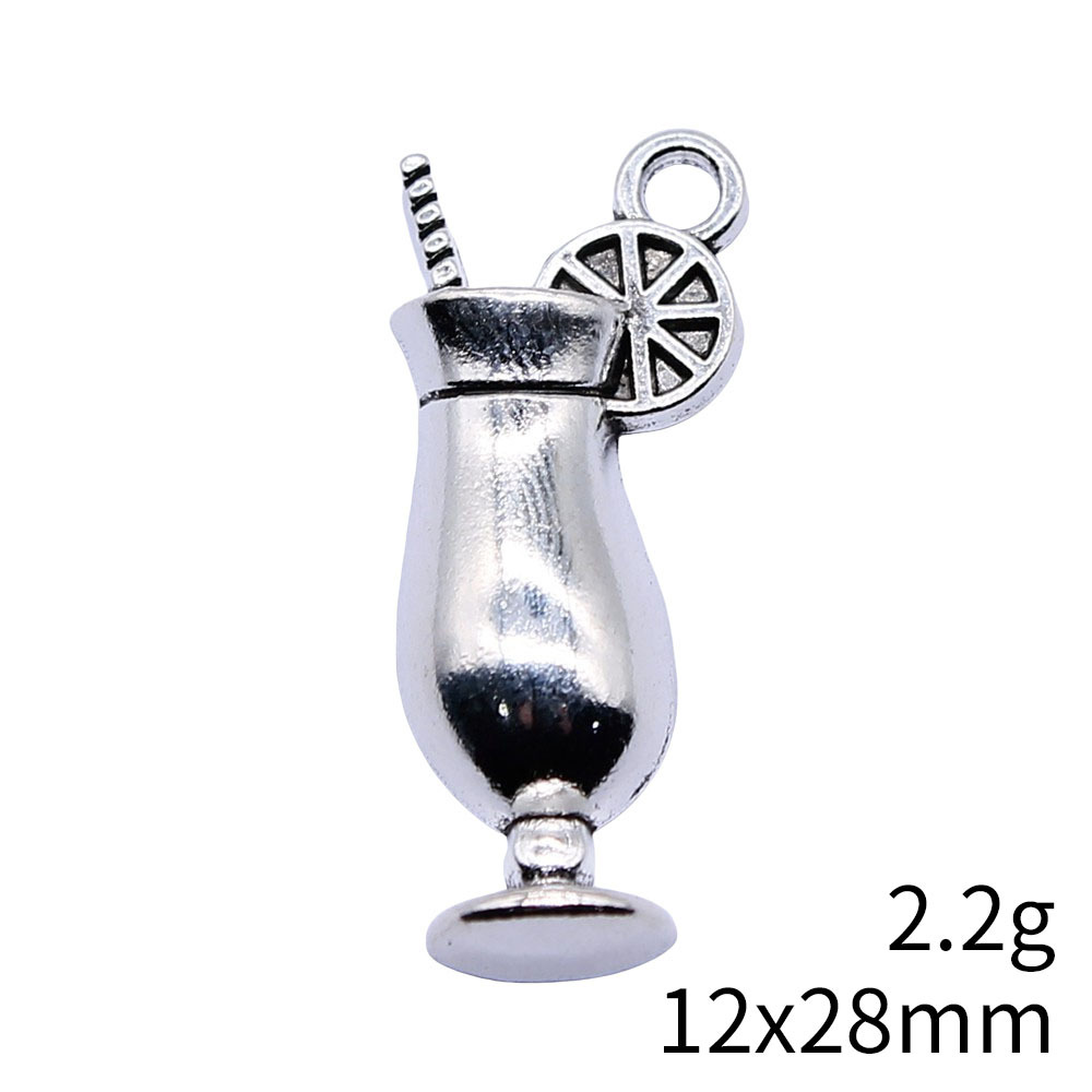 4pcs 12x28mm Antique Silver Co - Old Fashioned Glass บทวิจารณ์และราคา