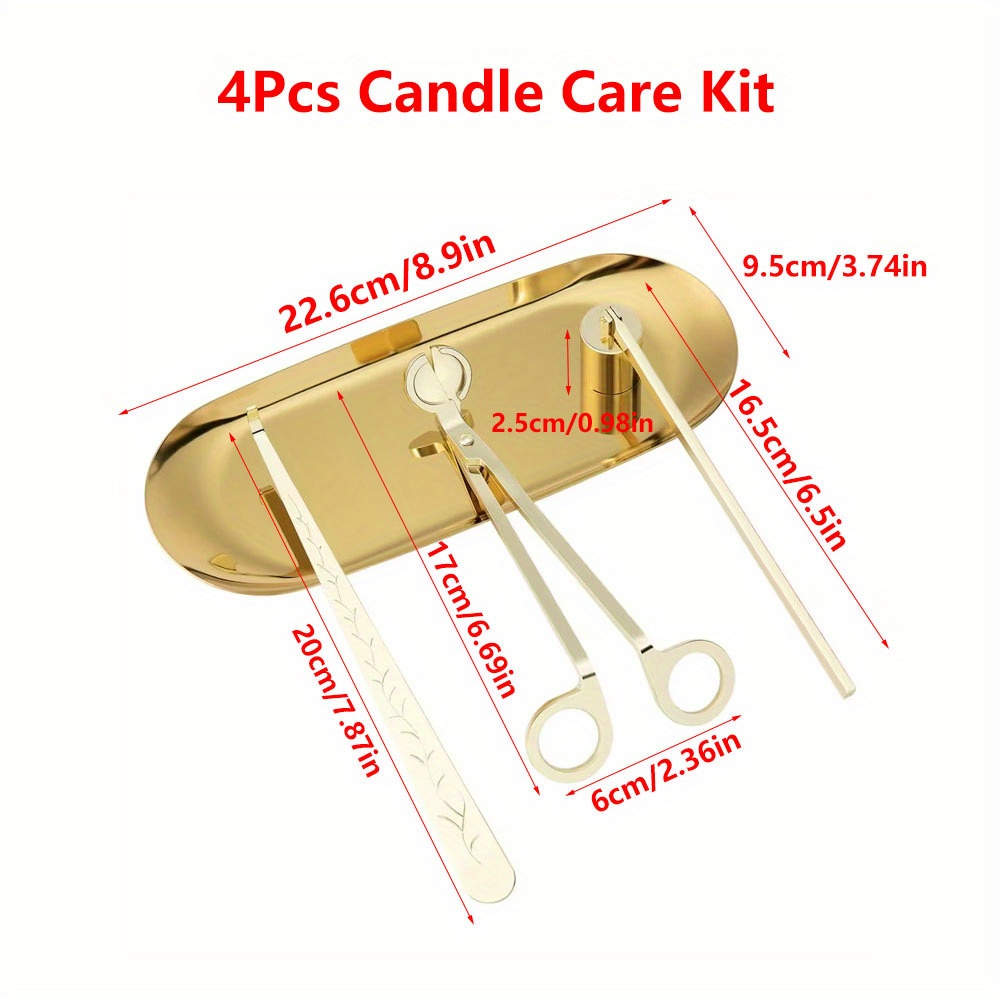 4pcs/set Luxury Candle Care Ki - Home Barber บทวิจารณ์และราคา