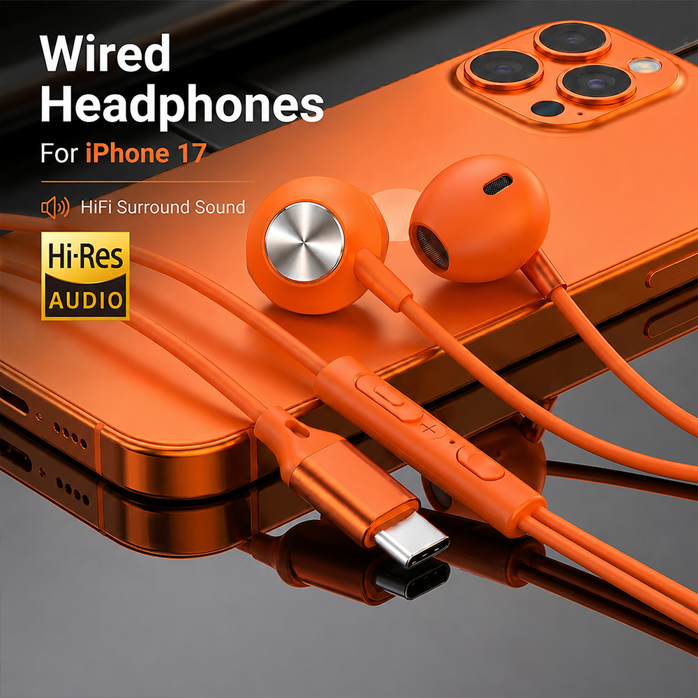 USB Type C Wired Headphones Fo - Home Bar Iphone บทวิจารณ์และราคา