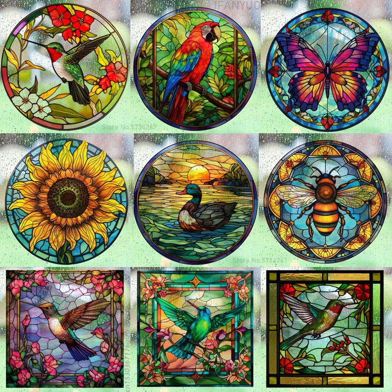 Retro Colorful Stained Humming - Old Fashioned Glass บทวิจารณ์และราคา