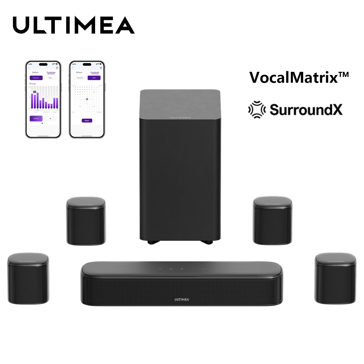 ULTIMEA 7.1ch Sound Bar with S - Home Bar And Theater บทวิจารณ์และราคา