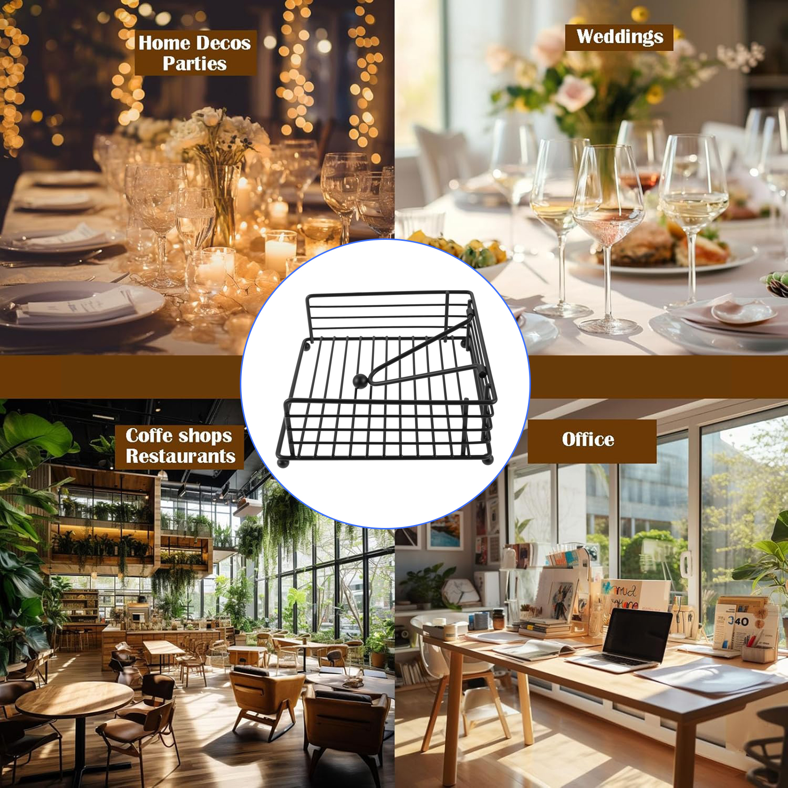 1PC Modern Napkin Holder Frost - Home Bar Stand บทวิจารณ์และราคา