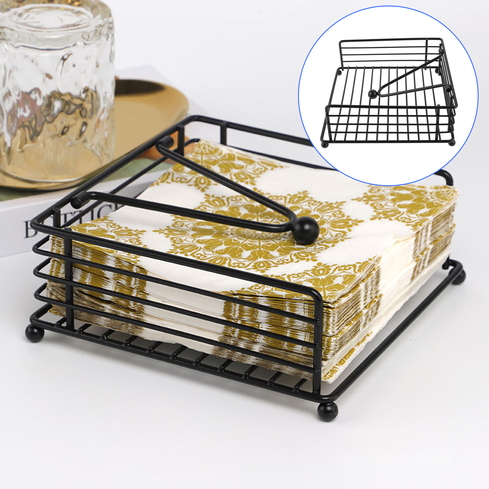 1PC Modern Napkin Holder Frost - Home Bar Stand บทวิจารณ์และราคา
