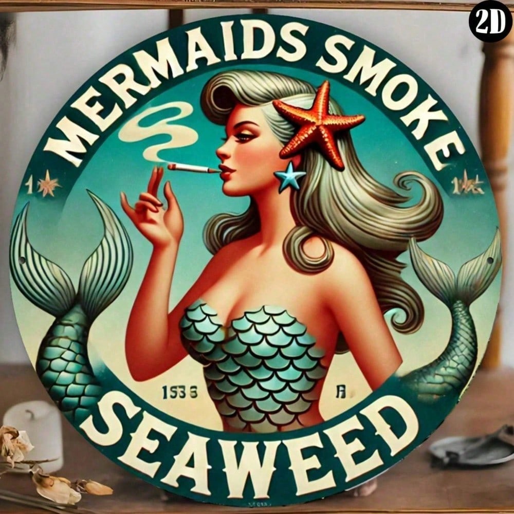 Vintage Mermaid Seaweed Smoke  - Home Bar Cafe บทวิจารณ์และราคา