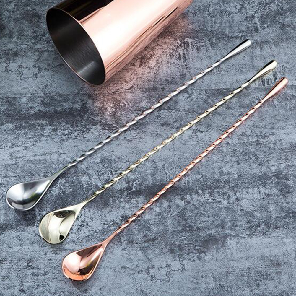 Elegant Stainless Steel Long H - Bar Spoon Twisted บทวิจารณ์และราคา