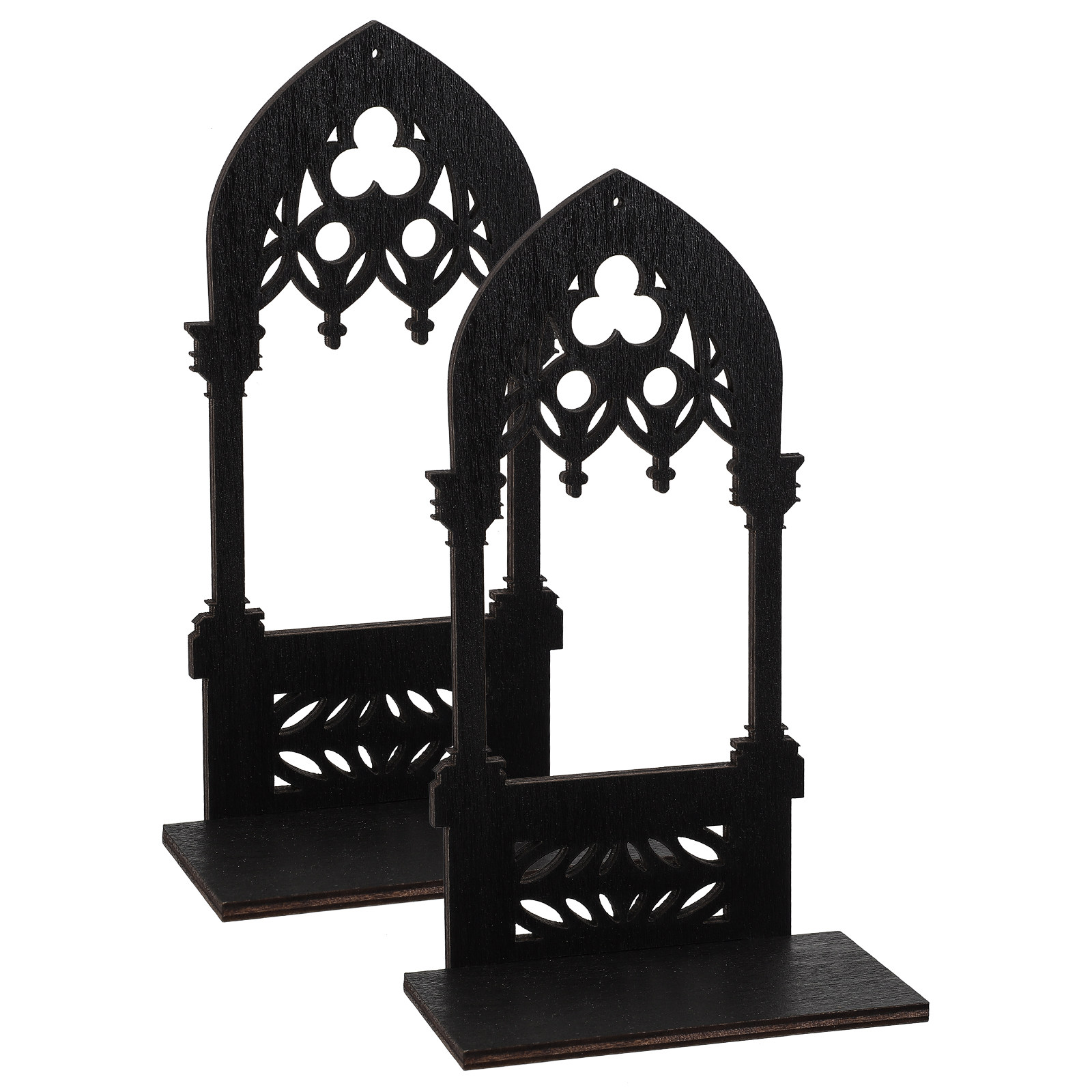 1Pair Gothic Holder Wooden Vin - Home Bar Stand บทวิจารณ์และราคา