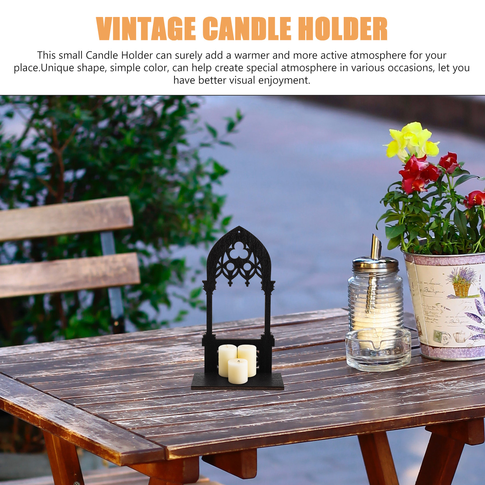 1Pair Gothic Holder Wooden Vin - Home Bar Stand บทวิจารณ์และราคา