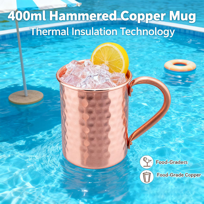 New 100% Copper Cups Pure Soli - Mule Copper Mug บทวิจารณ์และราคา