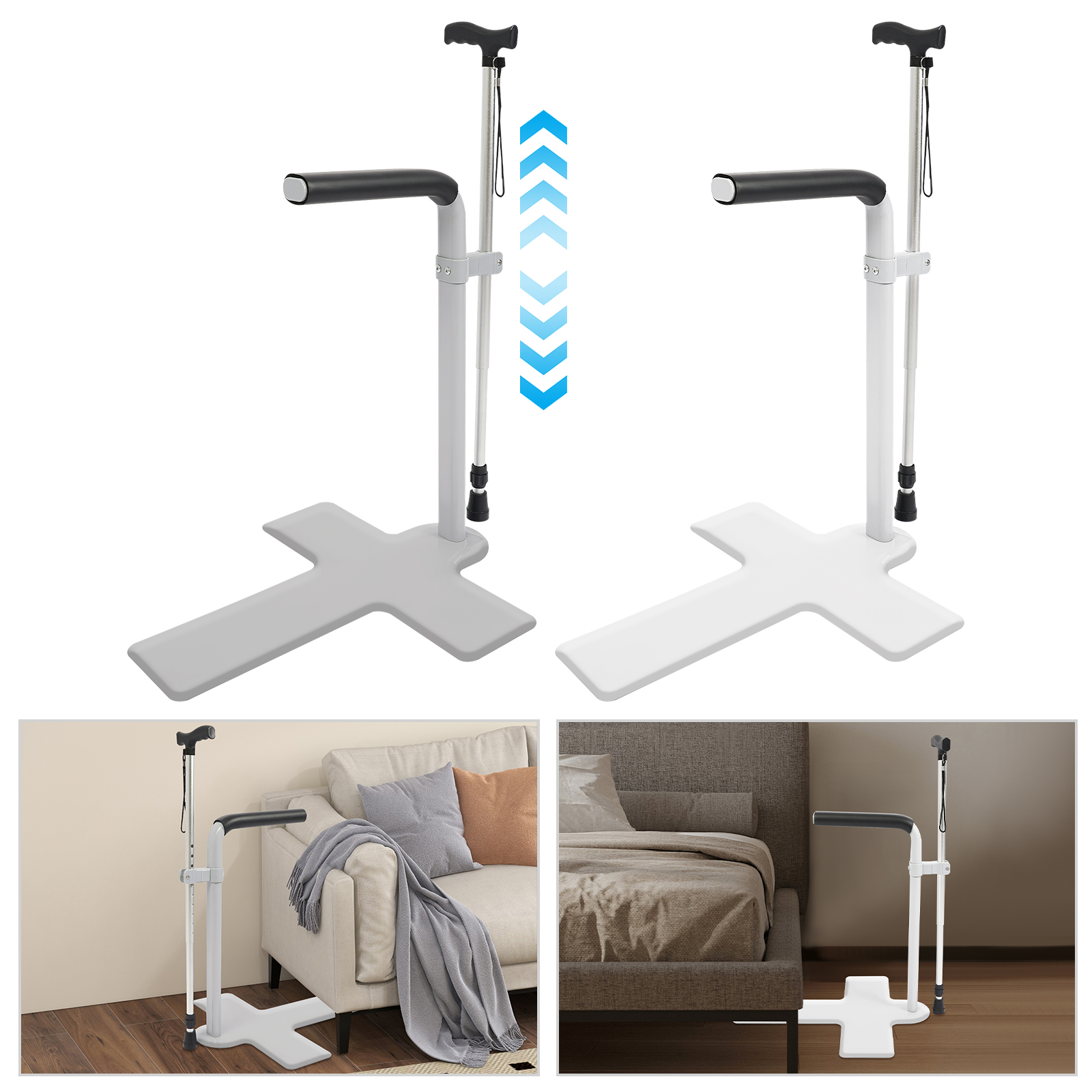 Grey White Carbon Steel Bed So - Home Bar Stand บทวิจารณ์และราคา