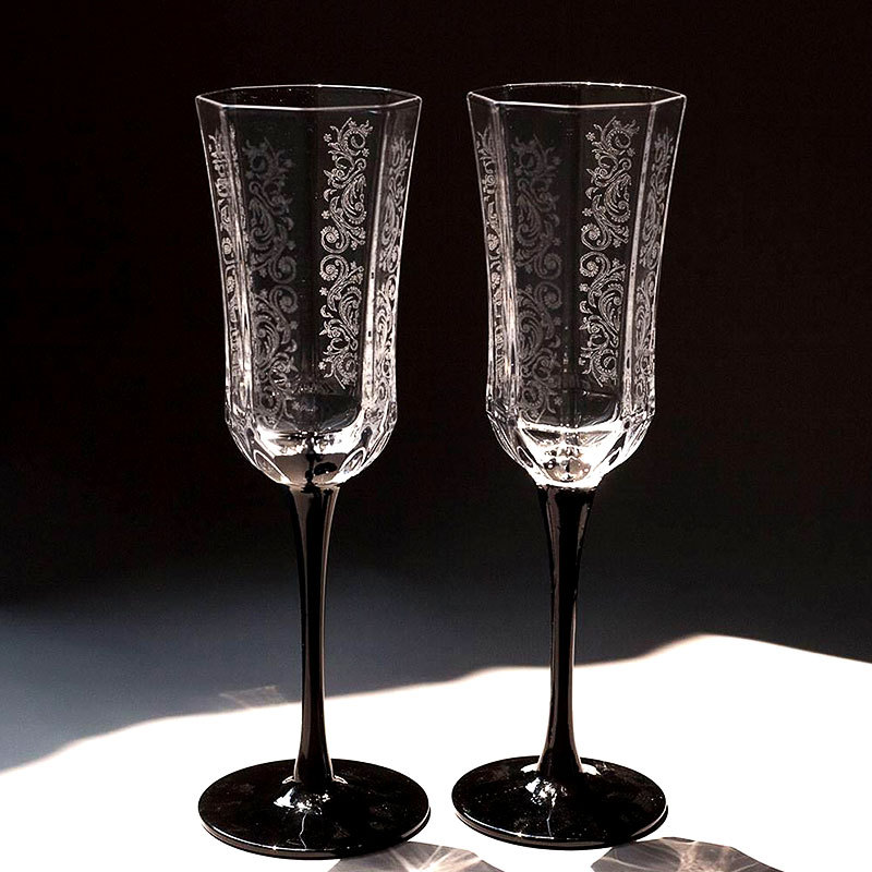 French Vintage Champagne Glass - Old Fashioned Glass บทวิจารณ์และราคา
