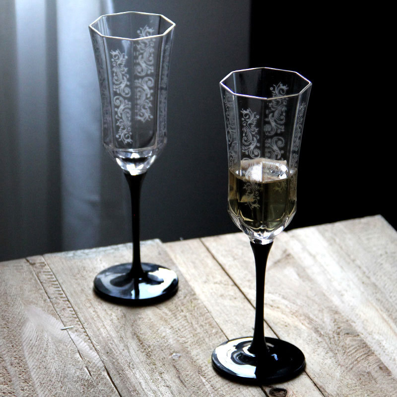 French Vintage Champagne Glass - Old Fashioned Glass บทวิจารณ์และราคา