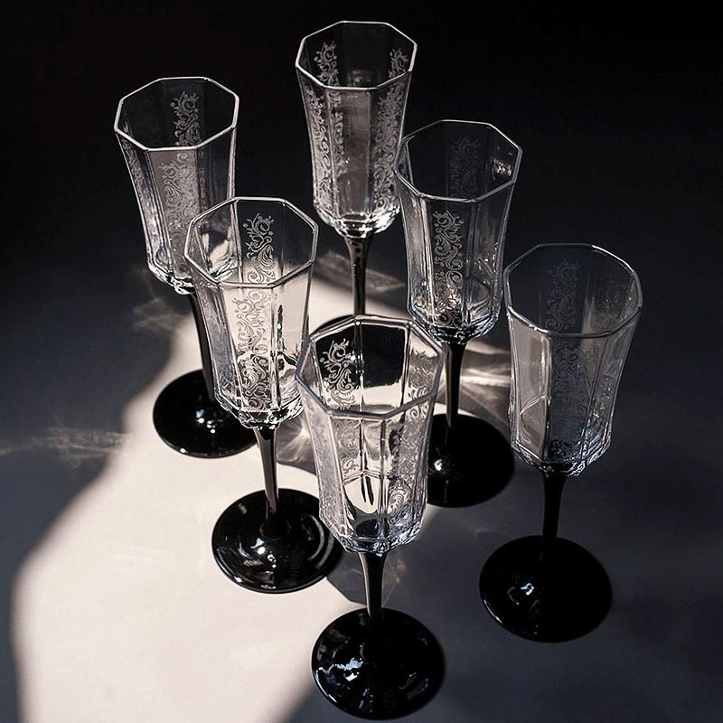 French Vintage Champagne Glass - Old Fashioned Glass บทวิจารณ์และราคา