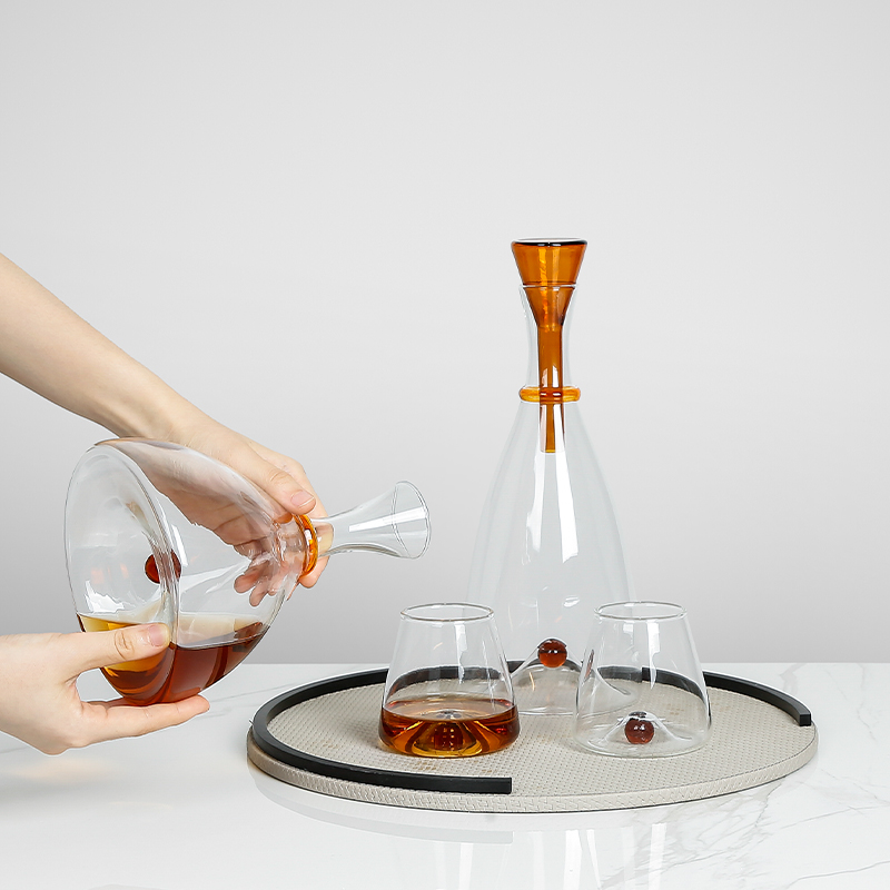 Modern Minimalist Glass Decant - Home Bar And Cabinet บทวิจารณ์และราคา