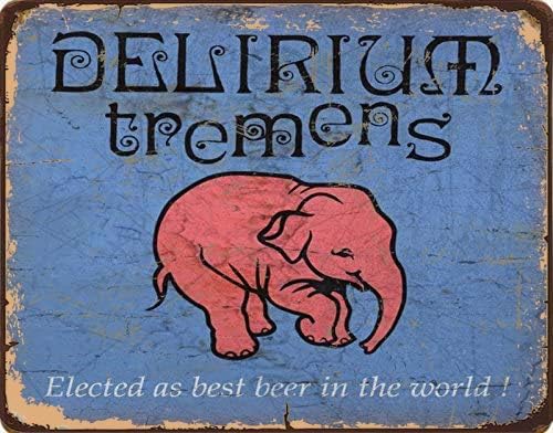 Tin Sign For Delirium Tremens  - Home Bar And Coffee บทวิจารณ์และราคา
