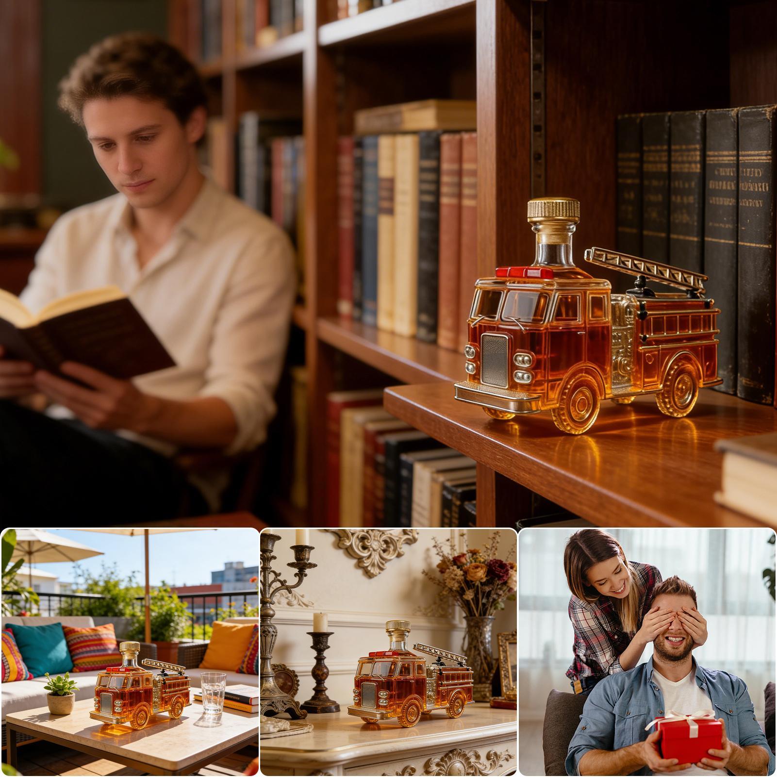 Whiskey Bottle 300ml Fire Truc - Home Bar And Cabinet บทวิจารณ์และราคา