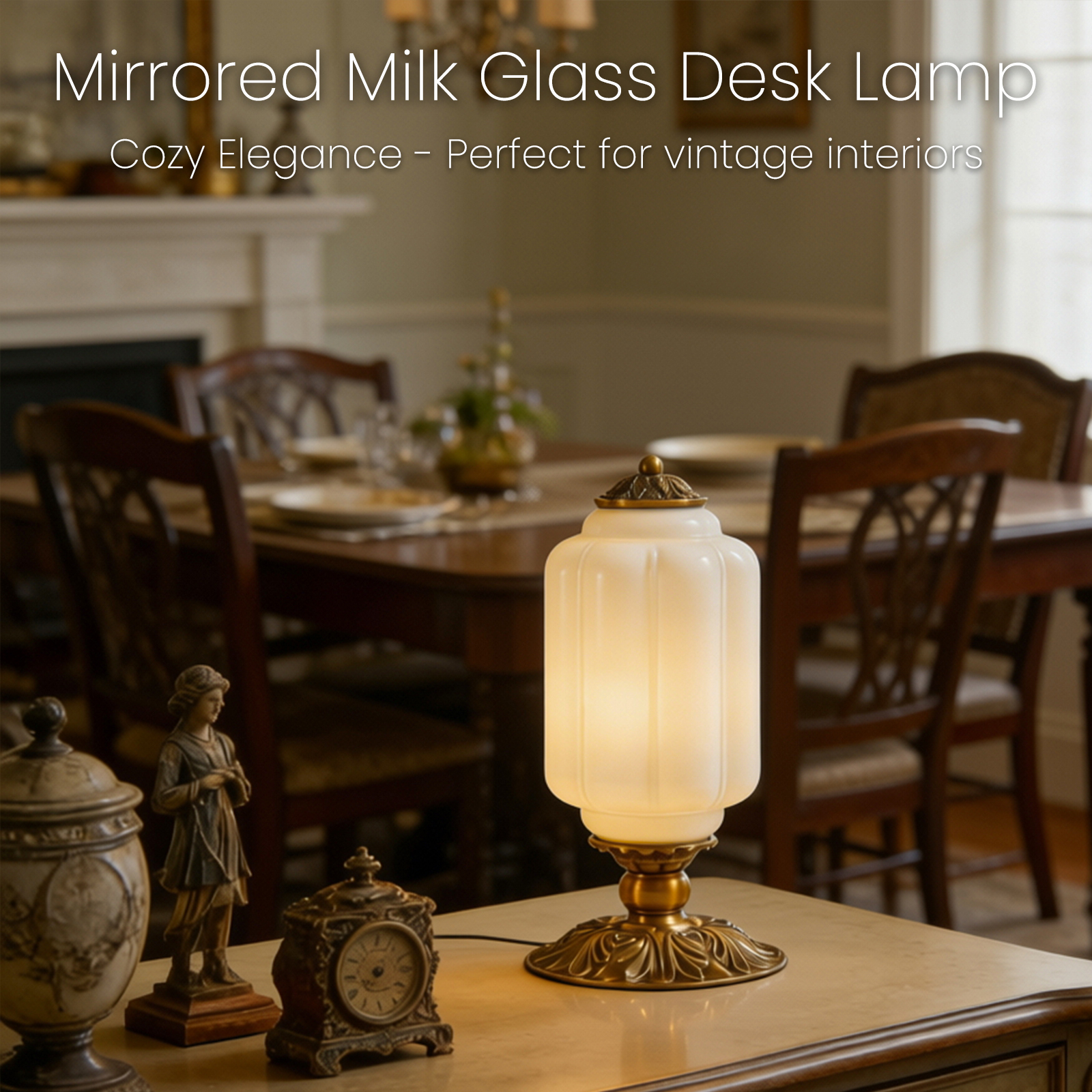Nordic Retro Milk Glass Table  - Old Fashioned Glass บทวิจารณ์และราคา