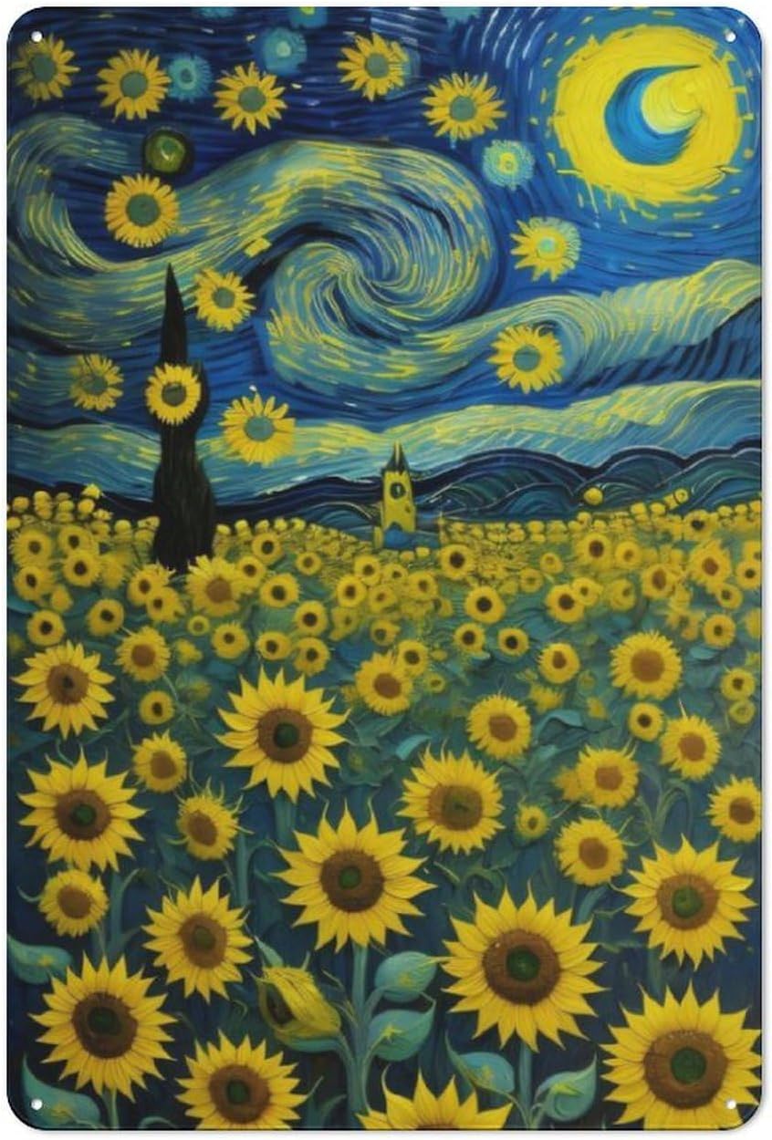 Y1,starry and sunflowers retro - Home Bar And Coffee บทวิจารณ์และราคา