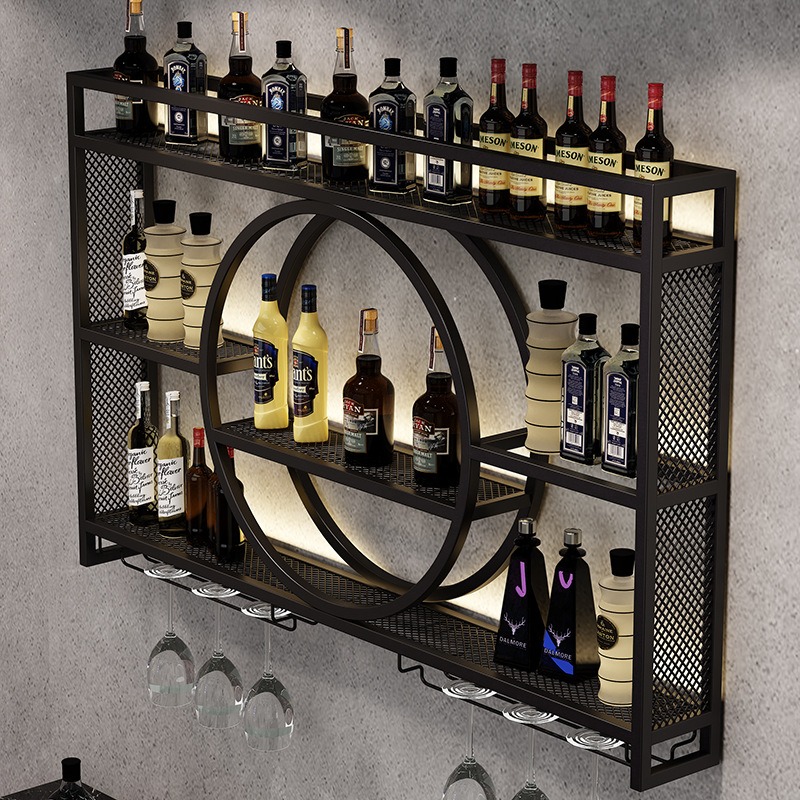 Bar wine rack wall-mounted win - Home Bar And Cabinet บทวิจารณ์และราคา