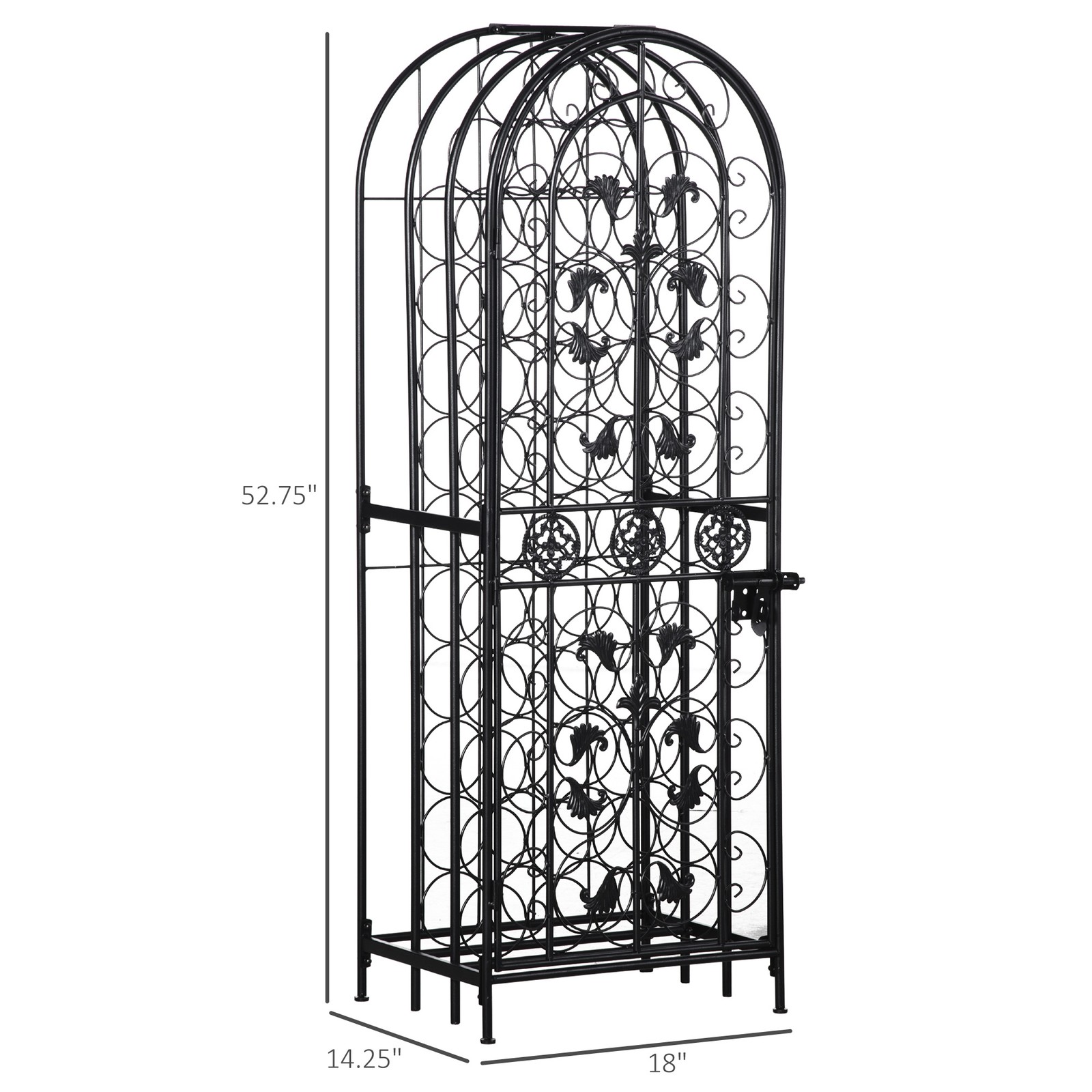 Free Standing Wine Rack 45 Bot - Home Bar And Cabinet บทวิจารณ์และราคา