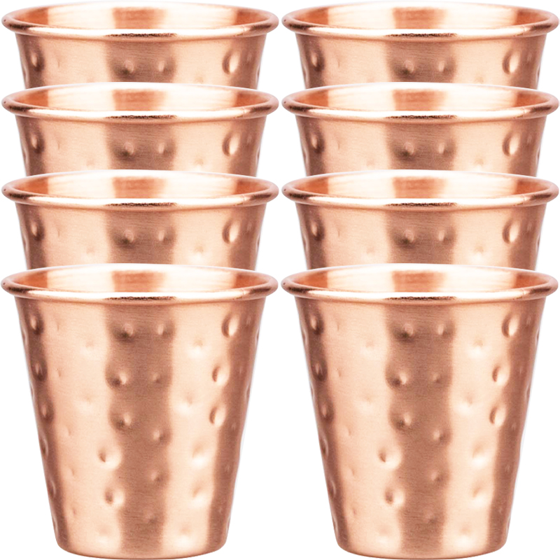 6cs 8Pcs New 100% Copper Cups  - Mule Copper Mug บทวิจารณ์และราคา