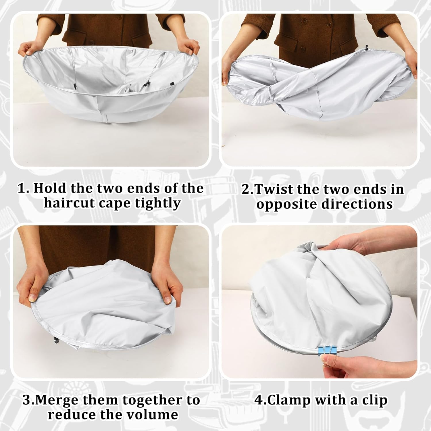 Hair Cutting Cape for All Ages - Home Barber บทวิจารณ์และราคา