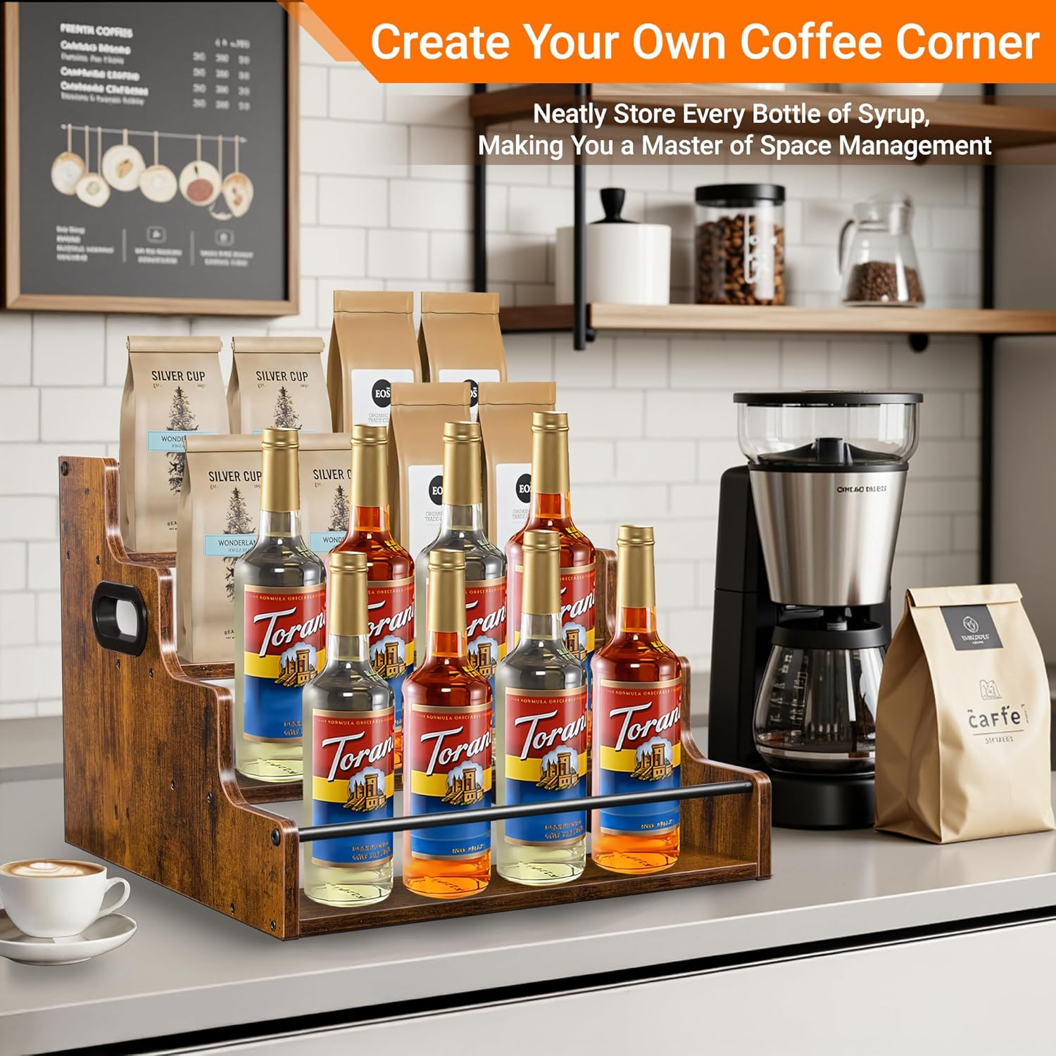 Liquor Bottle Display Shelf, C - Home Bar Stand บทวิจารณ์และราคา