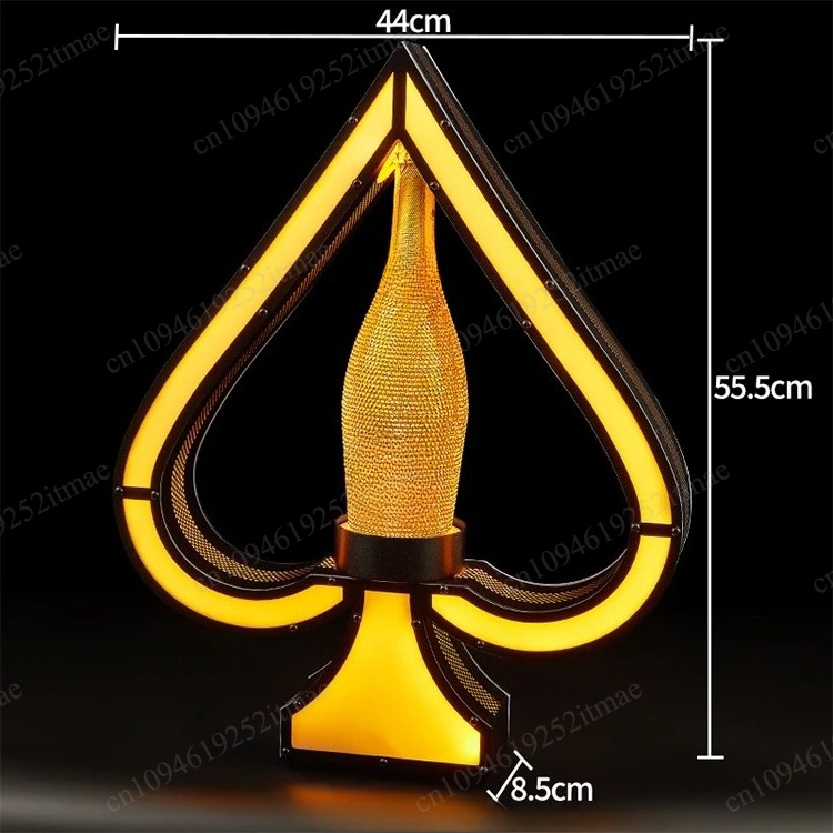 Iron Art Light Up Wine Bottle  - Home Bar Stand บทวิจารณ์และราคา