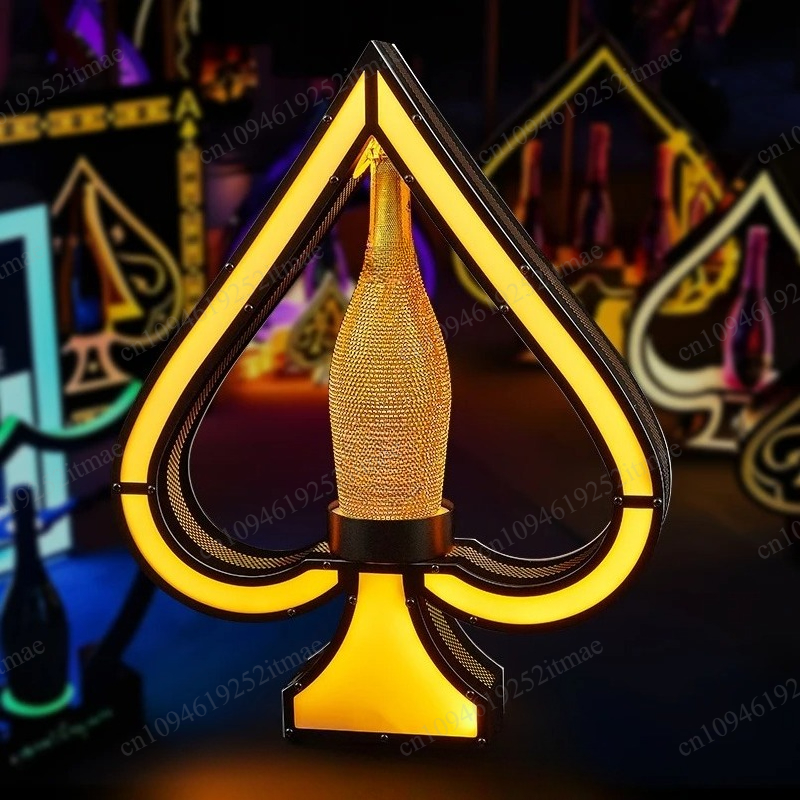 Iron Art Light Up Wine Bottle  - Home Bar Stand บทวิจารณ์และราคา