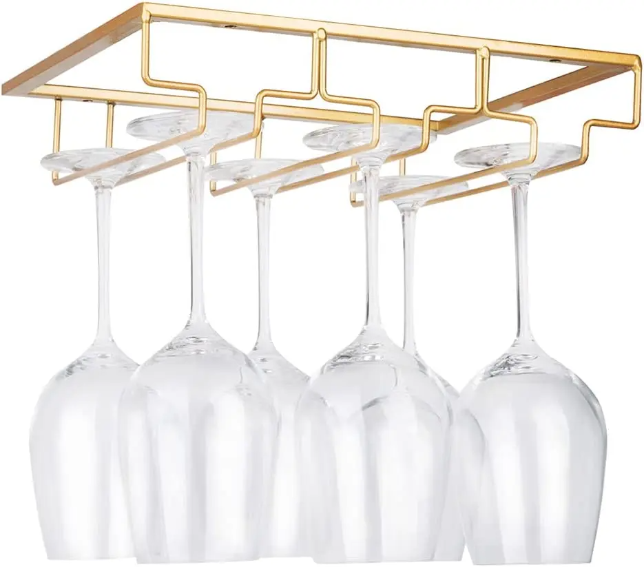 Wine Glass Hanger Rack for Bar - Home Bar And Cabinet บทวิจารณ์และราคา