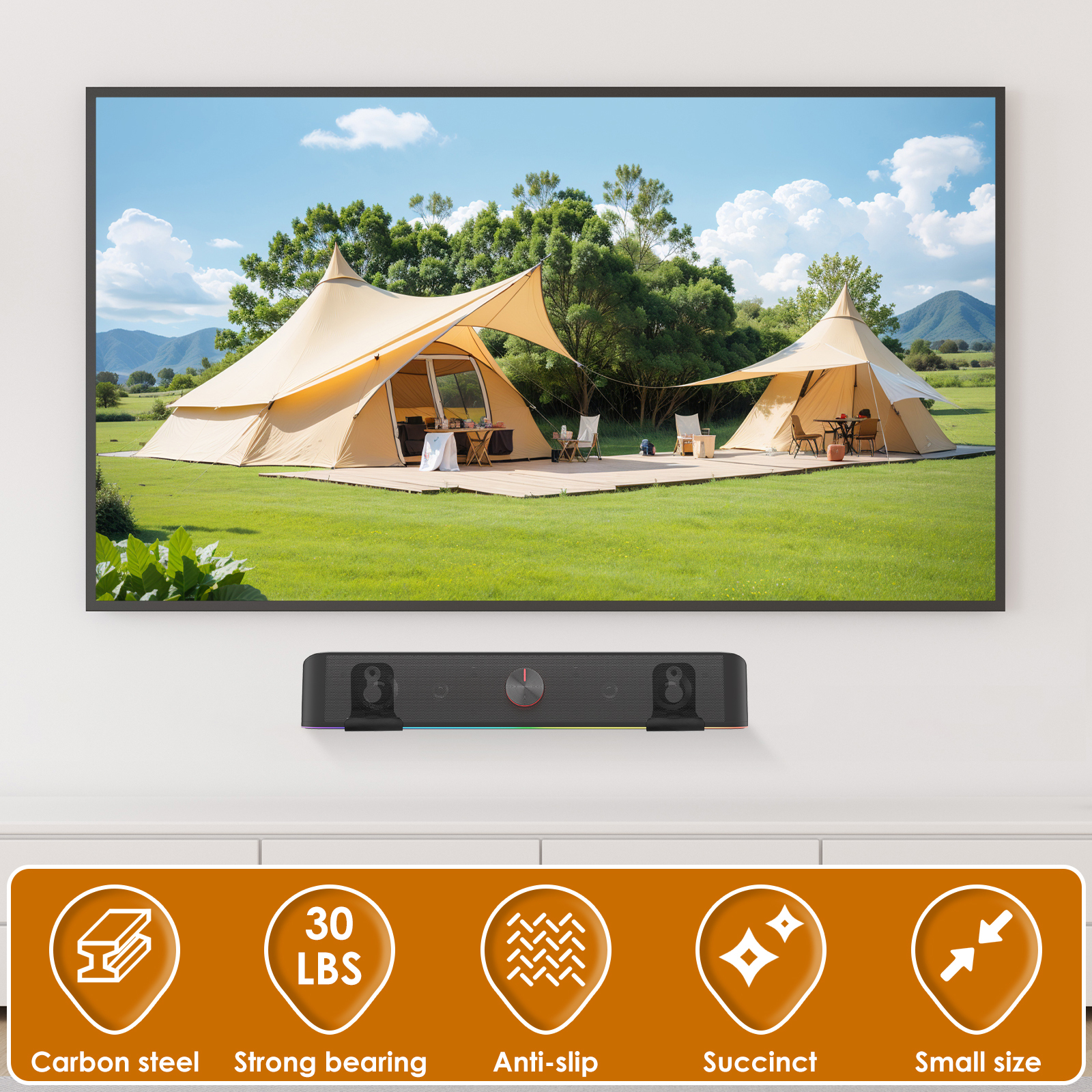 2Pcs Soundbar Speaker Stands W - Home Bar Stand บทวิจารณ์และราคา