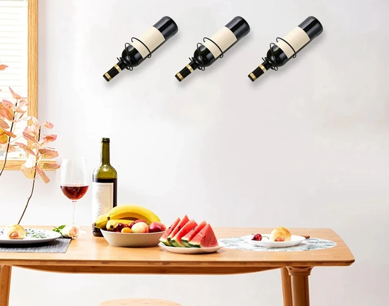 Pack Of 6 Wall Mounted Wine Ra - Home Bar Stand บทวิจารณ์และราคา