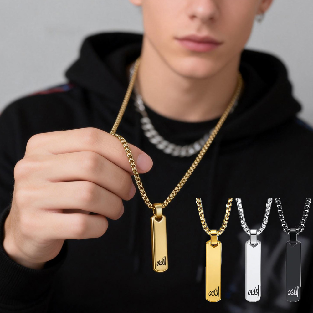 3D Bar Necklace, Cool Simple D - Bar Cart Gold บทวิจารณ์และราคา