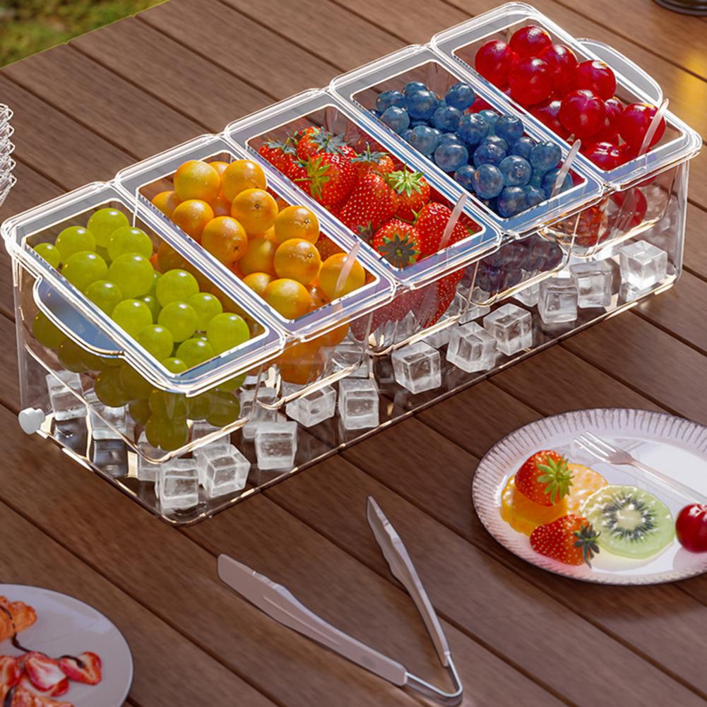 Taco Bar Serving Set for Party - Garnish Tray Set บทวิจารณ์และราคา