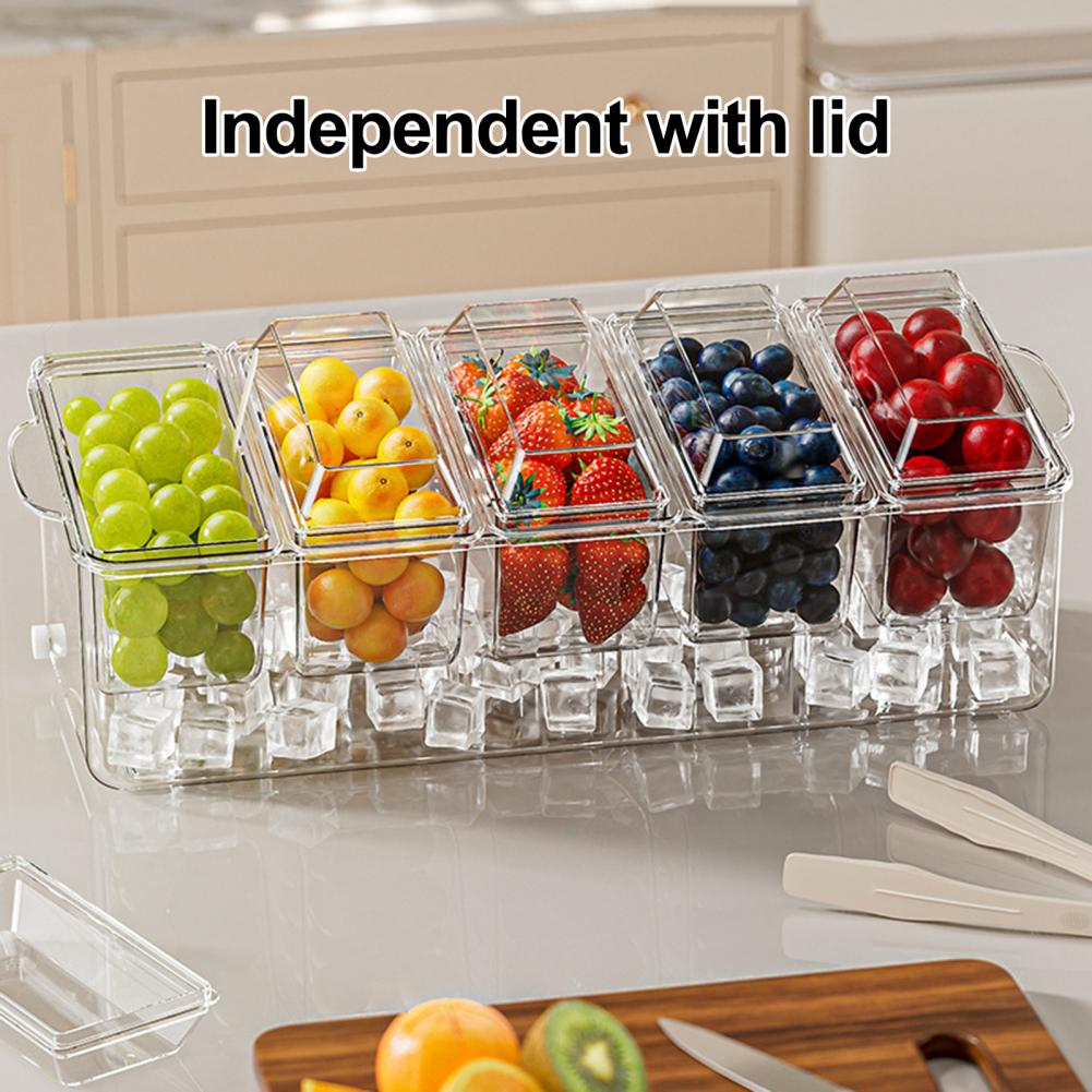 Taco Bar Serving Set for Party - Garnish Tray Set บทวิจารณ์และราคา
