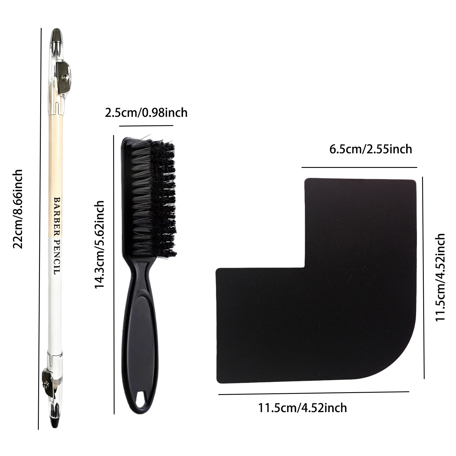 3Pcs Double-sided Barber Beard - Home Barber บทวิจารณ์และราคา