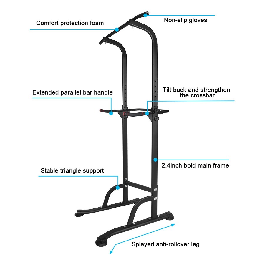 Power Tower Workout Dip Statio - Home Bar Stand บทวิจารณ์และราคา