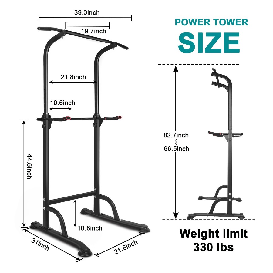 Power Tower Workout Dip Statio - Home Bar Stand บทวิจารณ์และราคา