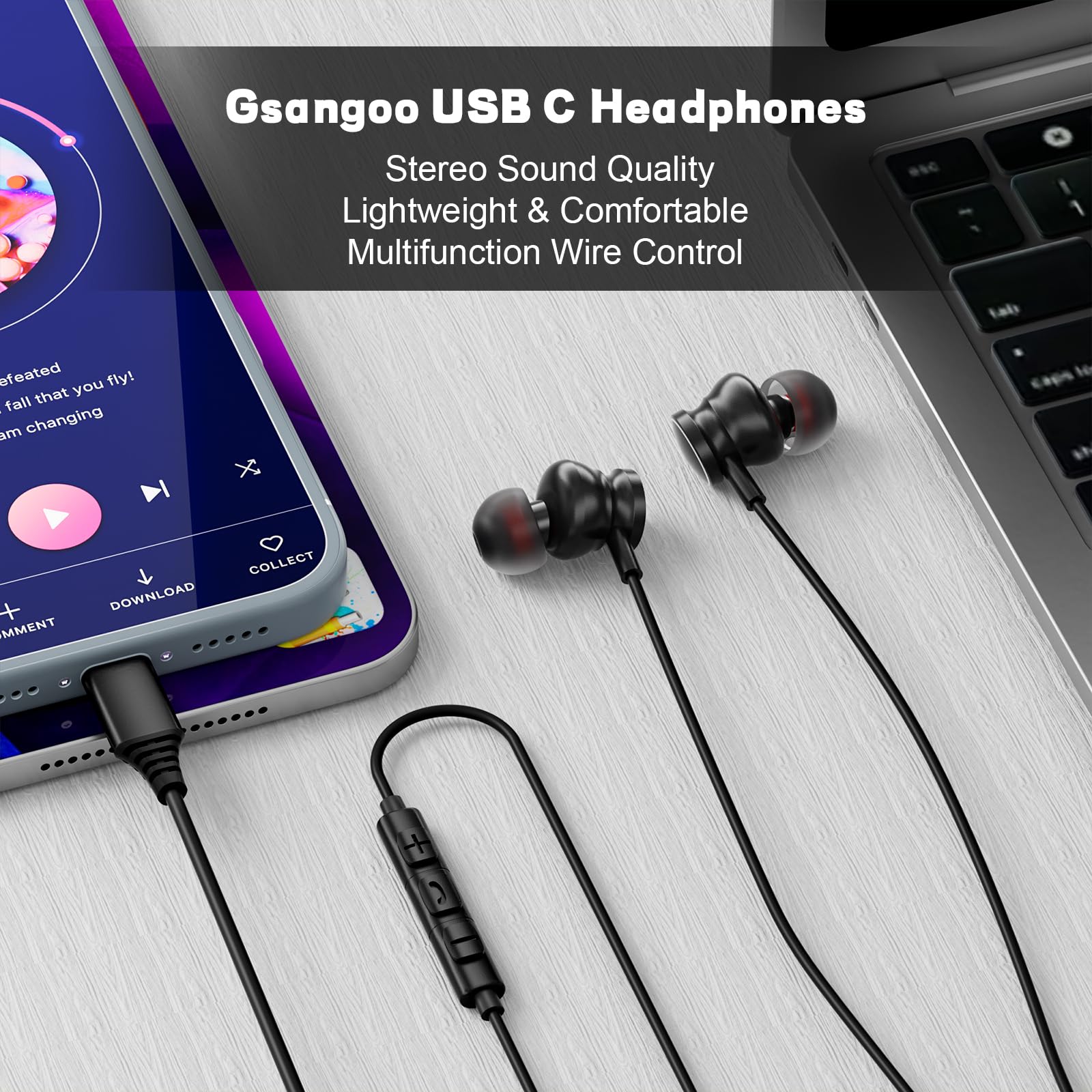 Type C Wired Headphones 3.5mm  - Home Bar Iphone บทวิจารณ์และราคา